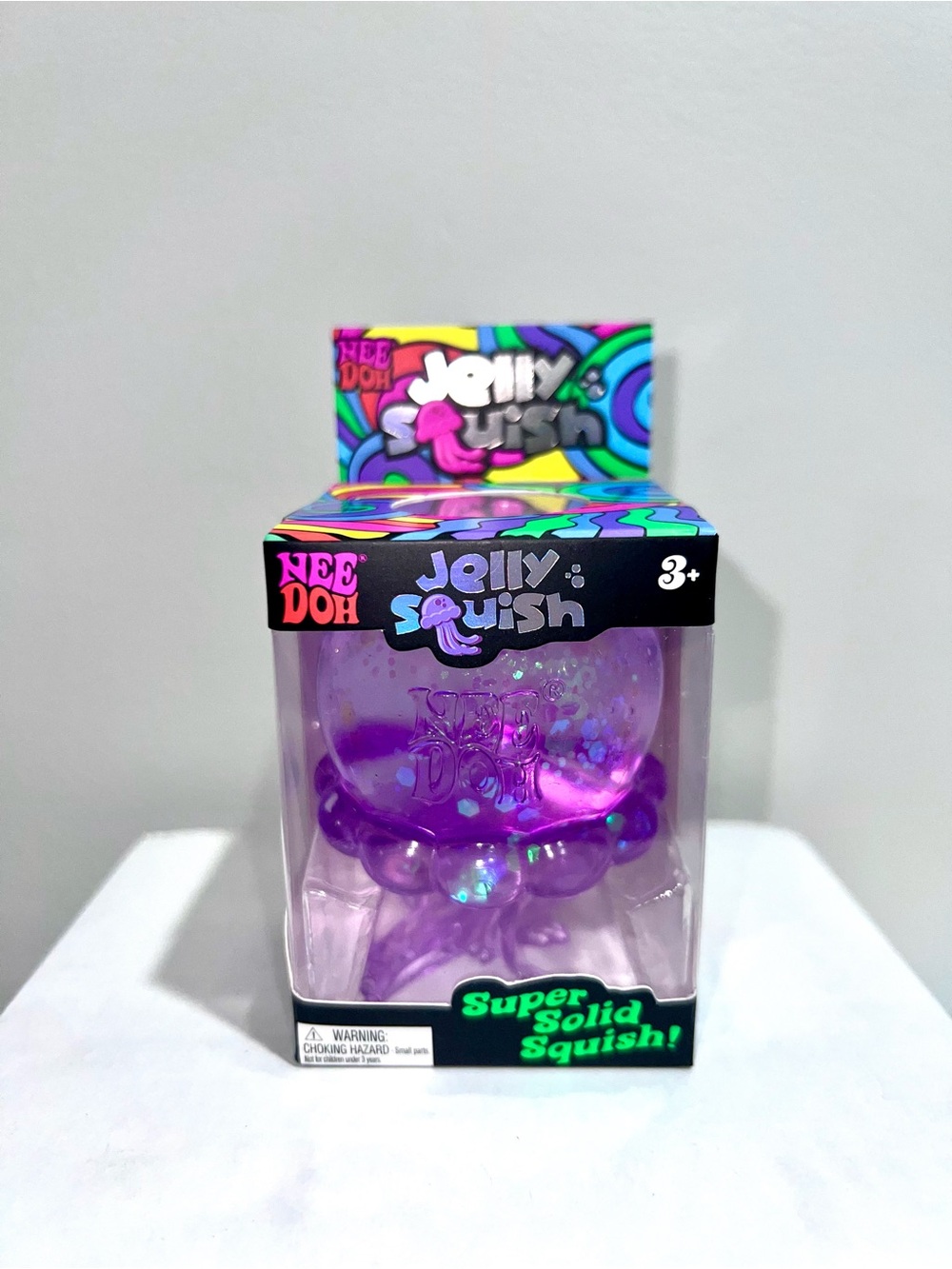 Authentic Needoh Jelly Squish Purple Solid Squish Toy
